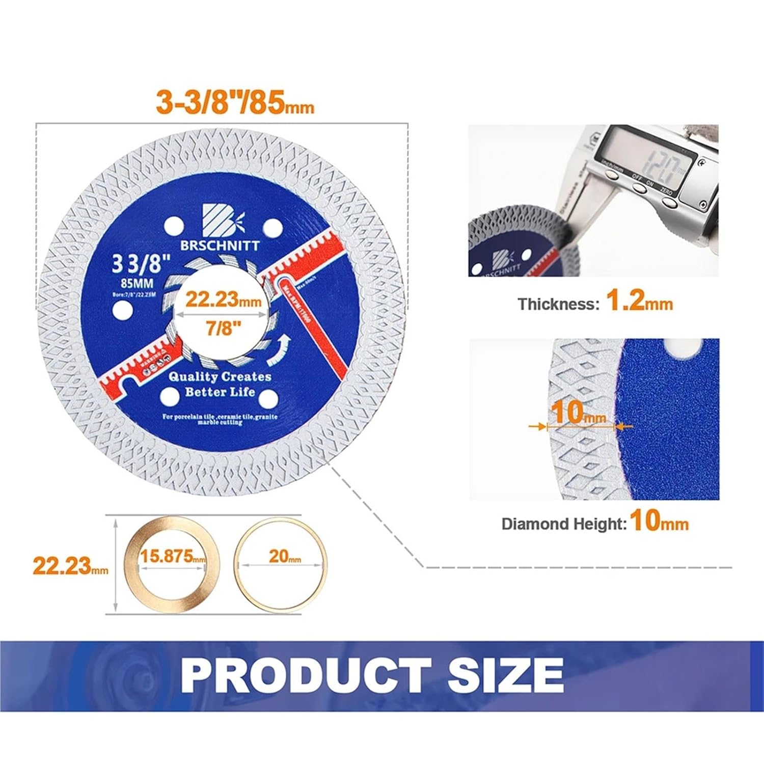 ダイヤモンド土木用ブレード (湿式・アスファルト/コンクリート兼用